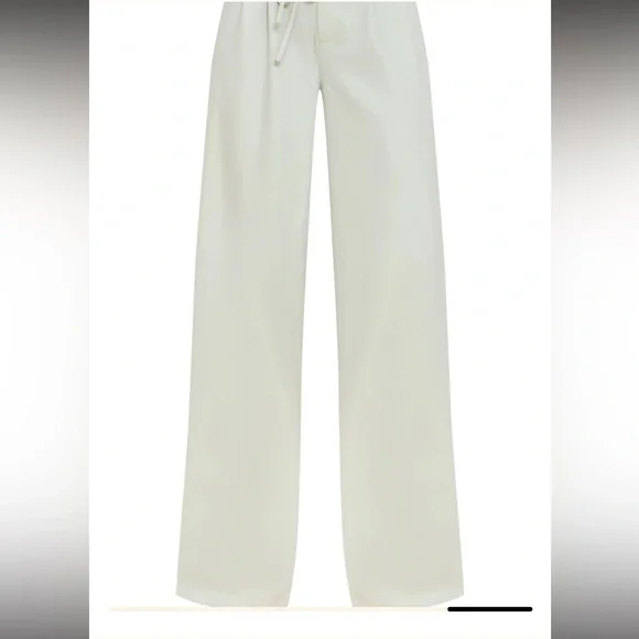 PrettyLittleThing Women's Light Cream Wide-Leg Pants sz 10 - Picture 4 of 9